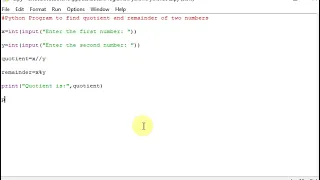 Python Program to find quotient and remainder of two numbers