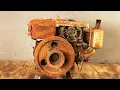 Download Lagu Genius Man Restores a Rusty Old D10 Diesel Engine - Complete Restoration Abandoned Diesel Engine