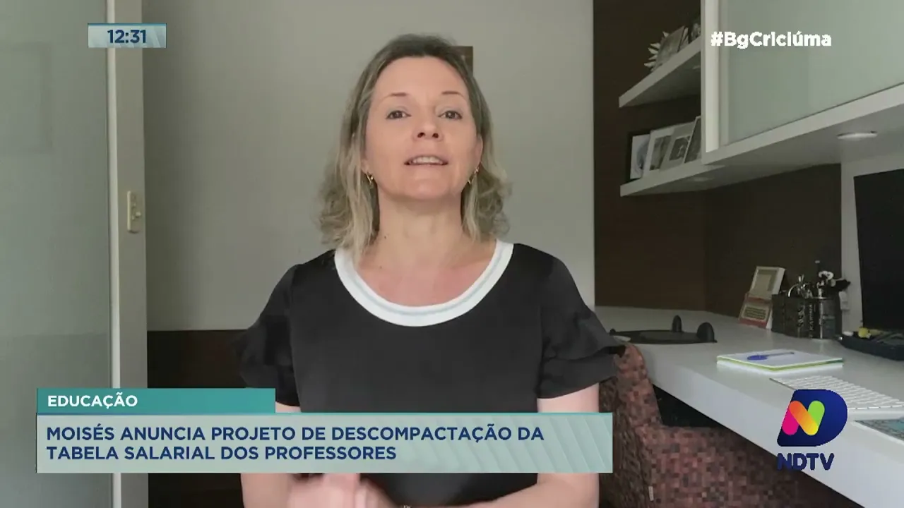 Karina Manarin: Moisés anuncia projeto de descompactação da tabela salarial dos professores