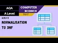 165 AQA A Level 7517 SLR23 - 4 10 3 Normalisation to 3NF