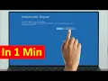 fix your pc did not start correctly windows 10 windows 11 fix automatic repair loop