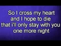 Download Lagu Maroon 5 - One More Night (Lyrics)