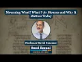 Mourning What What 9 Av Mourns and Why It Matters Today - Prof David Kraemer