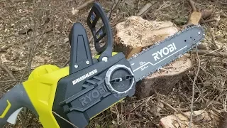 Ryobi One 18V Brushless Cordless 12 Chainsaw Review