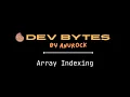 Why do arrays begin with index 0