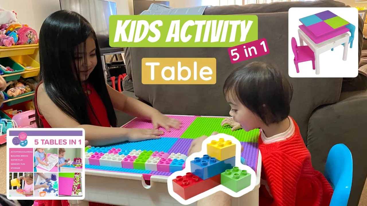 Offer for Kids Table and Chairs Set - Toddler Activity Chair Best for Toddlers Lego, Reading, etc