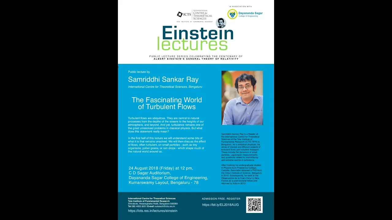 The fascinating world of turbulent flows by Samriddhi Sankar Ray