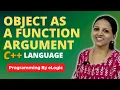 Object As A Function Argument In C Language eLogic Classes
