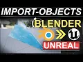 Import Objects From Blender to Unreal 5 2 MINUTES