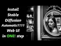 Stable Diffusion 01 - ONE STEP INSTALL