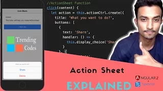 How to make Actionsheet in Ionic 2 Its Easy