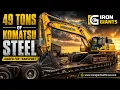 How We Load a 49-Ton Excavator PC490LC Heavy Haul