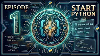 Install Python Setup VS Code Python for Beginners Ep 1