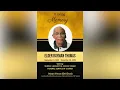 In Loving Memory Elder Rayman Thomas