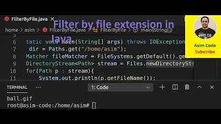 Filter by file extension in Java