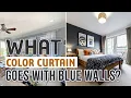 What Color Curtain Goes With Blue Walls 20 Best Colors and Patterns