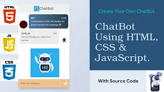 How To Create A Working ChatBot in HTML CSS and JavaScript With Source Code