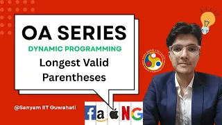Longest Valid Parentheses OA Series Google OA Question