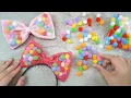 BOW with POM POMS Crafting a Stylish Bow for NEW YEAR Well Any Occasion Actually