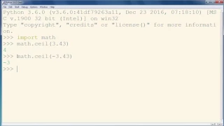 ceil method - Python programming language