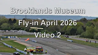 Brooklands Fly in event 9th April 2026 - two Aircraft on the ground and departing