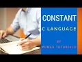 Constant in C Language in Hindi C Programming Kumar Tutorials