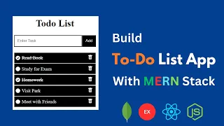Building a Todo List App with MERN Stack Todo Application using MongoDB Express React Node