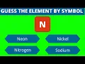 Guess the Periodic Table Element by Symbol Multiple Choice Questions and Answers