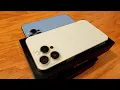Gold iPhone 13 Pro Unboxing Color Comparison with Sierra Blue