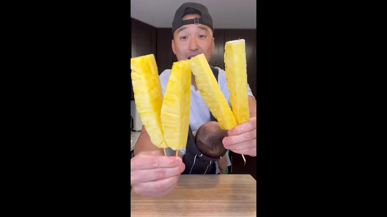 How to Cut a Pineapple #shorts