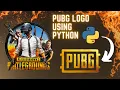 Pubg logo using python turtle beginner python turtle graphics bgmi logo using python turtle