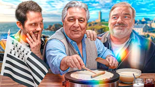 Christian Clavier goûte les pires crêpes… et les meilleures avec Didier Bourdon !