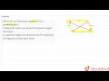 Which of the following is not true for a parallelogram na Opposite sides are equal nb Opposi
