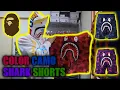 Bape Color Camo Shark Sweat Shorts Review Giveaway