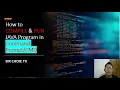 How to Compile and Run Java Program in Command Prompt or CMD My First Program in JAVA