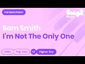 Download Lagu Sam Smith - I'm Not The Only One (Higher Key) Piano Karaoke