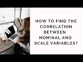 How to find Correlation between a Nominal variable and Scale variable using SPSS Eta Correlation