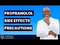 Propranolol Uses How To Take Side Effects