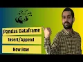 How to a new row in Pandas Dataframe Append a list to Pandas Dataframe Pandas Tutorial