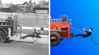 Genius Secrets Behind Old Movie Stunts