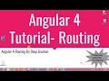 Angular 4 Tutorial - Routing