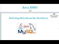 Deleting Data from the Database JDBC part-4
