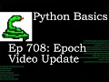 Python Basics Tutorial Epoch Time Update