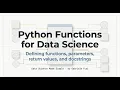 User-Defined Functions in Python Python for Data Science