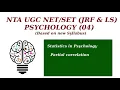 Partial correlation Statistics in Psychology