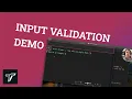Demo of the input validation capabilities of Textual