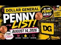 NEW DOLLAR GENERAL PENNY LIST August 14 2026 Penny Finds You Need to Check