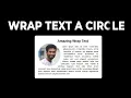 How to Create Amazing Wrap Text A Circle with HTML and CSS