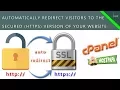 Automatically Redirect Your Website s HTTP Traffic To HTTPS - cPanel