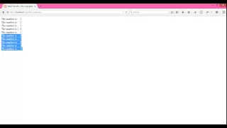 Chapter 8 PHP For Loop